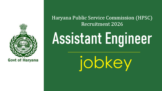 Haryana HPSC Assistant Engineer Civil Online Form 2026-jobkey